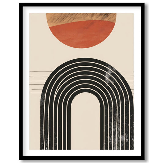 Elevate your space with this captivating minimalist artwork featuring a balanced composition of for lovely-house