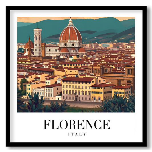 Capture the enchanting beauty of Florence with this stunning wall art featuring the iconic dome of for haven