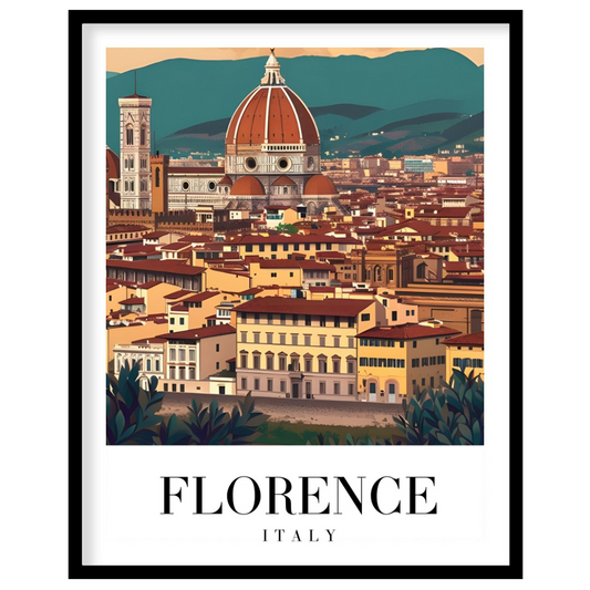 Capture the enchanting beauty of Florence with this stunning wall art featuring the iconic dome of for haven