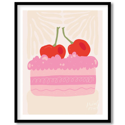 This charming illustration captures a delightful miniature celebration cake, brimming with sweetnes… for place