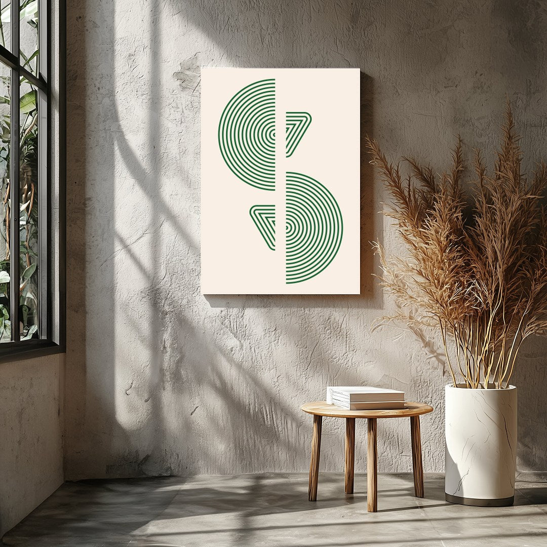 This captivating piece features intricately designed concentric circles that exude a sense of calm for Entrance