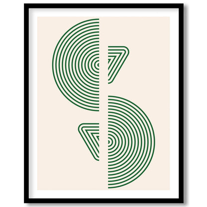 This captivating piece features intricately designed concentric circles that exude a sense of calm for house