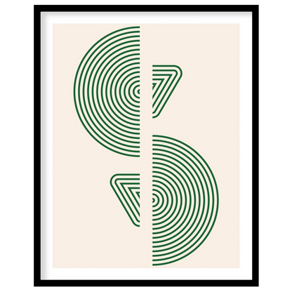 This captivating piece features intricately designed concentric circles that exude a sense of calm for house