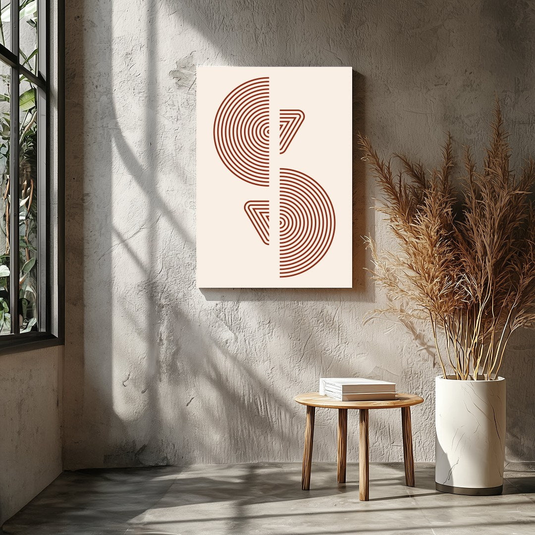 Immerse yourself in the captivating symmetry of 'Symmetrical Echoes,' a modern masterpiece for Entrance