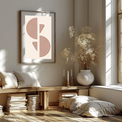 Immerse yourself in the captivating symmetry of 'Symmetrical Echoes,' a modern masterpiece for hallway