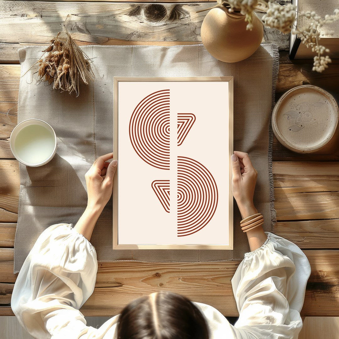 Immerse yourself in the captivating symmetry of 'Symmetrical Echoes,' a modern masterpiece for Kitchen