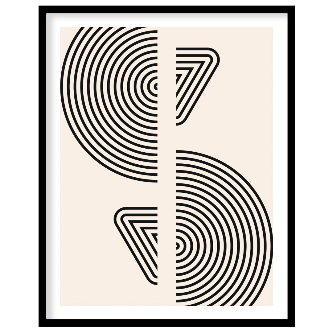 Experience the serene allure of geometric minimalism with this captivating wall art. Featuring for sweet-home