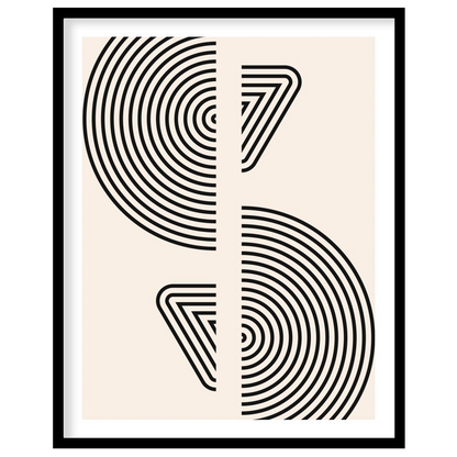 Experience the serene allure of geometric minimalism with this captivating wall art. Featuring for sweet-home