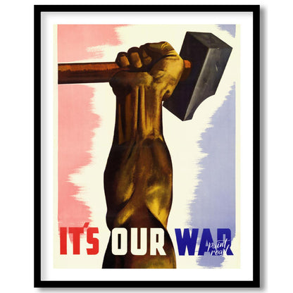 This enigmatic poster features the fragmented text "T5 OURWAR Atenatic," with disjointed lettering … for space
