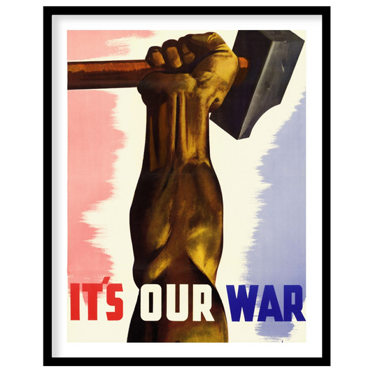 This enigmatic poster features the fragmented text "T5 OURWAR Atenatic," with disjointed lettering … for space