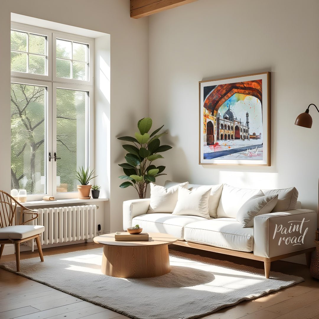 Taj Mahal: Eternal Arch Painting available online at Paintroad showing Agra Archway and Bedroom