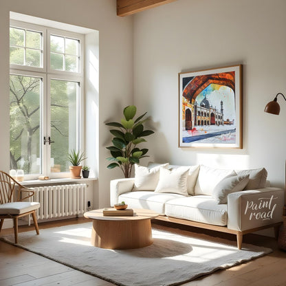 Taj Mahal: Eternal Arch Painting available online at Paintroad showing Agra Archway and Bedroom