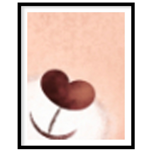 This enchanting artwork features an adorable teddy bear sitting calmly on a fluffy cloud, cradling … for abode