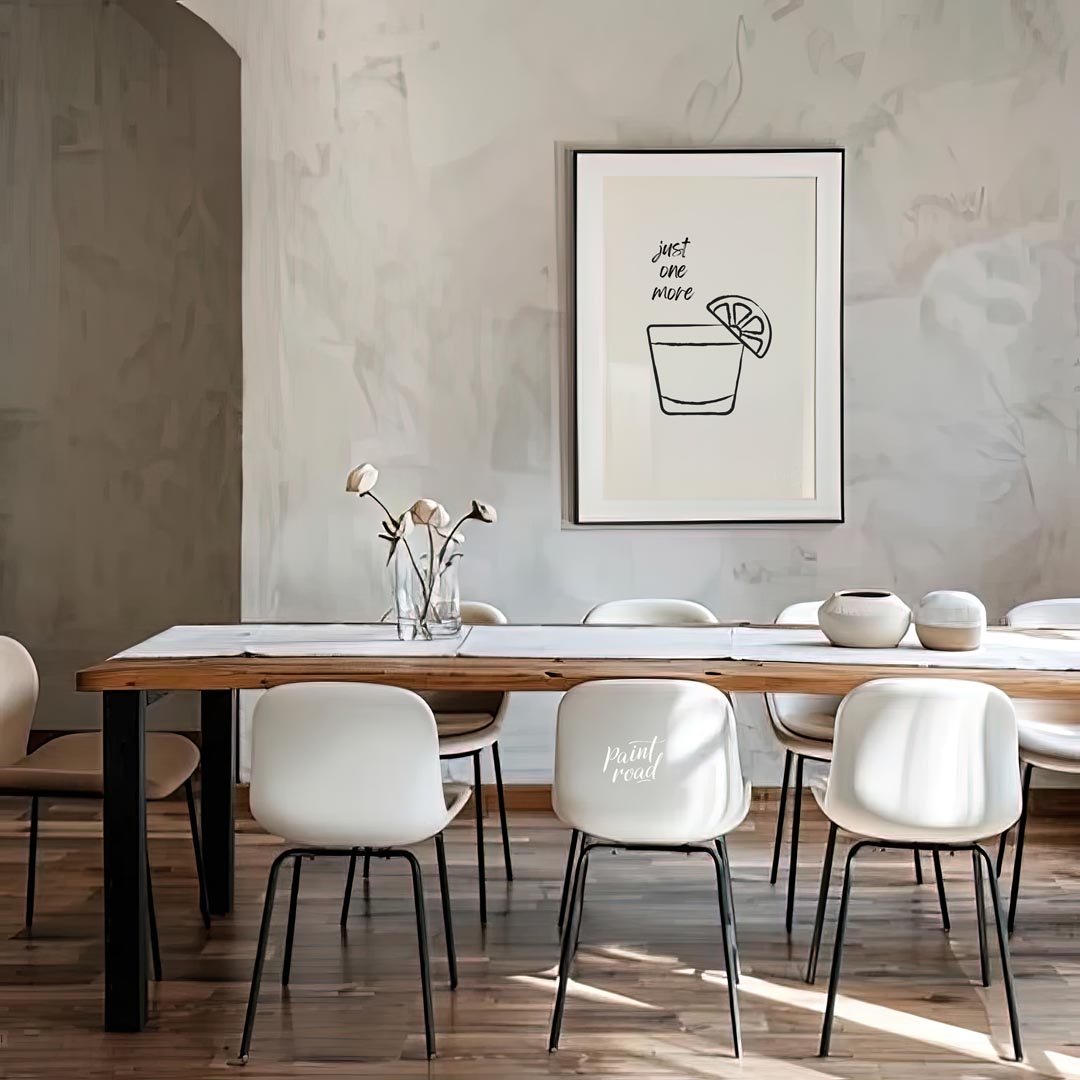 A minimalist line art illustration featuring a shot glass filled with tequila and garnished with a … for dining room