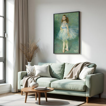 "This painting by Pierre-Auguste Renoir, titled ""The Dancer,"" captures the youthful grace and ele… for living room