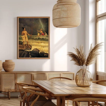 Immerse yourself in a dramatic tableau depicting a pivotal scene from ancient mythology, where for Extra Kitchen