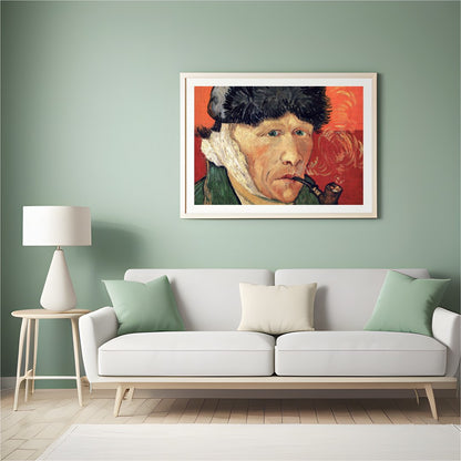 This striking artwork captures the essence of introspection and contemplation. The figure, with for Hall