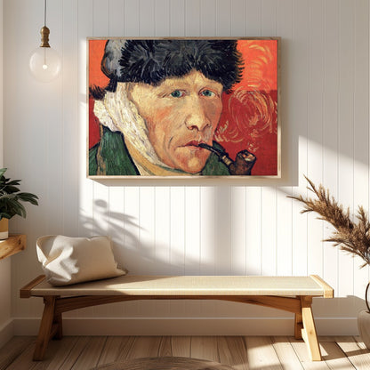 This striking artwork captures the essence of introspection and contemplation. The figure, with for Hallway