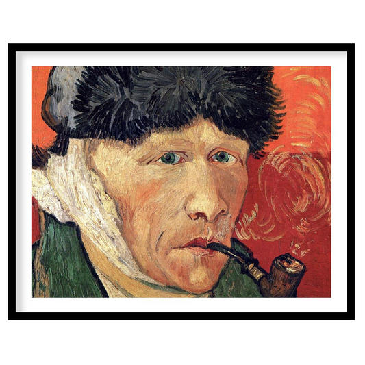 This striking artwork captures the essence of introspection and contemplation. The figure, with for nook