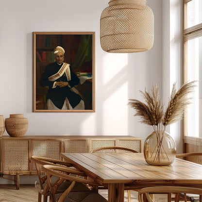 This classic portrait showcases a distinguished figure seated in an elegant study. The attention to for Extra Kitchen