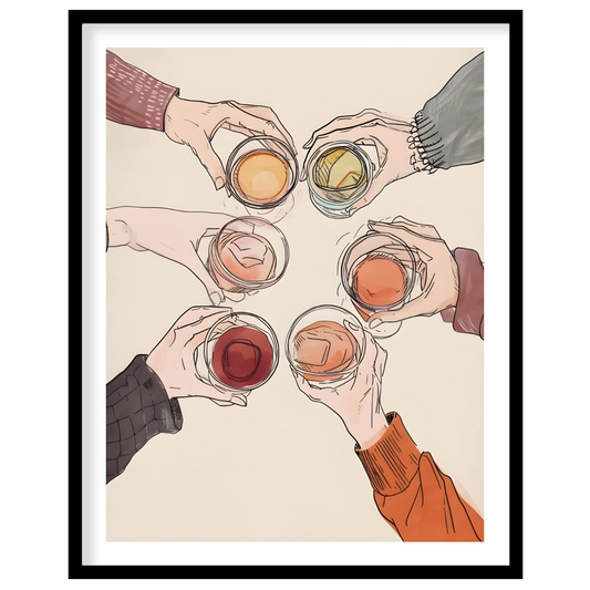 A vibrant still life painting captures the essence of spring. A glass of wine rests on a table ador… for lovely house