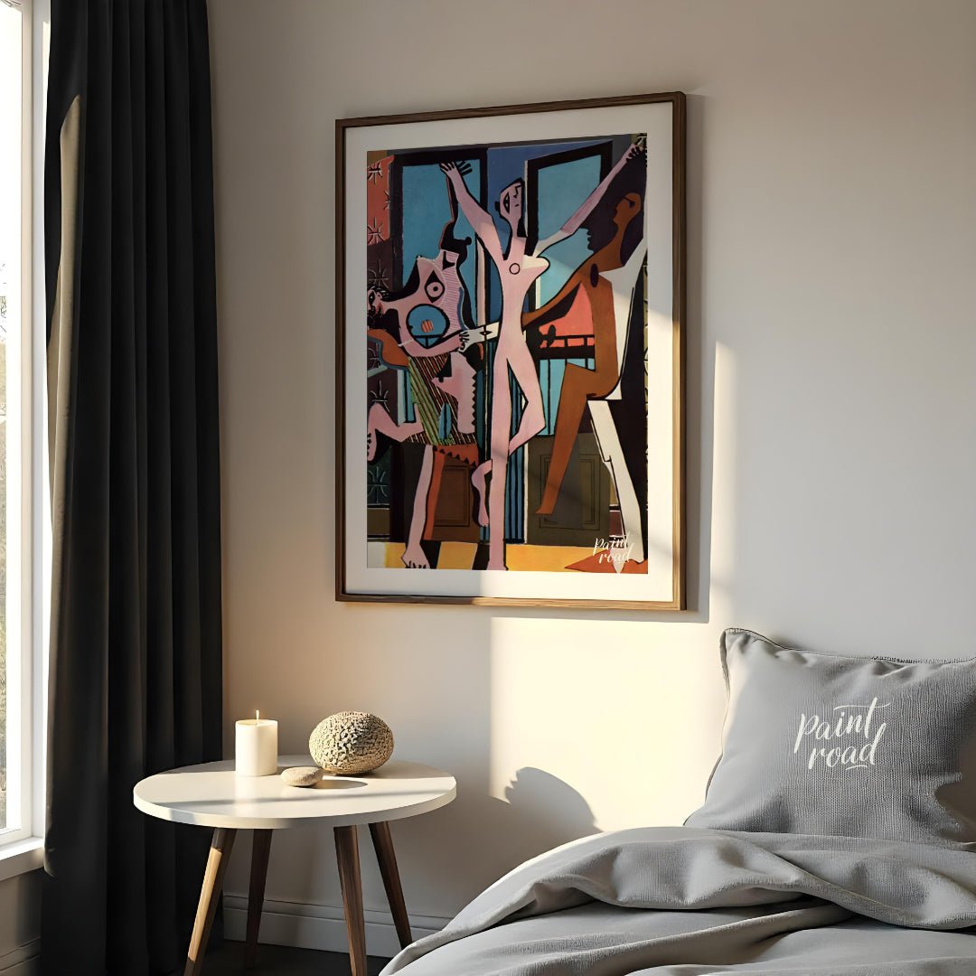 Pablo Picasso’s “The Three Dancers” is a powerful and unsettling work that captures a moment of int… for bedroom
