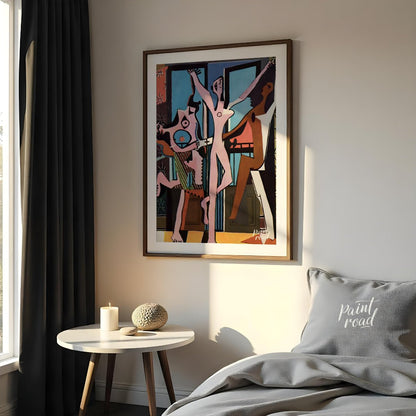 Pablo Picasso’s “The Three Dancers” is a powerful and unsettling work that captures a moment of int… for bedroom
