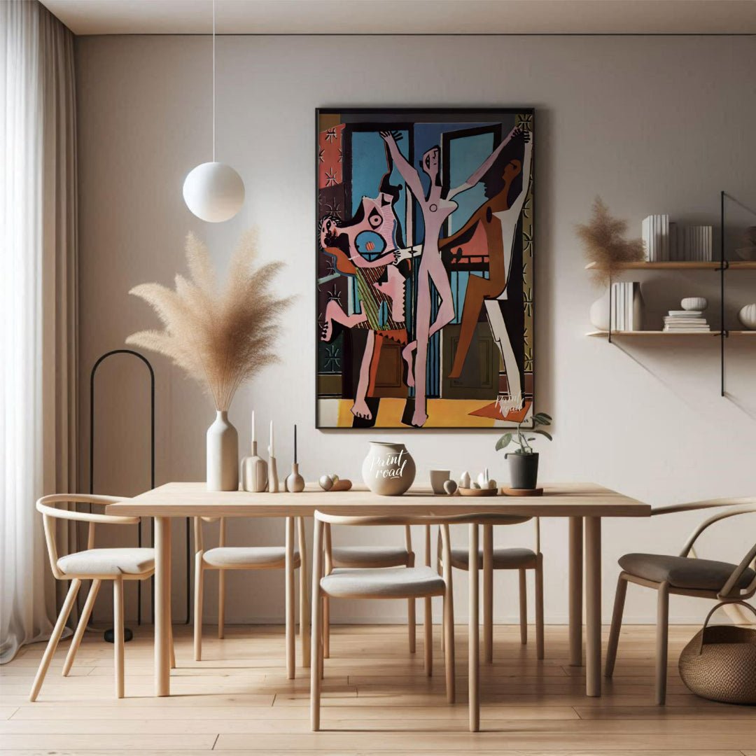 Pablo Picasso’s “The Three Dancers” is a powerful and unsettling work that captures a moment of int… for dining room