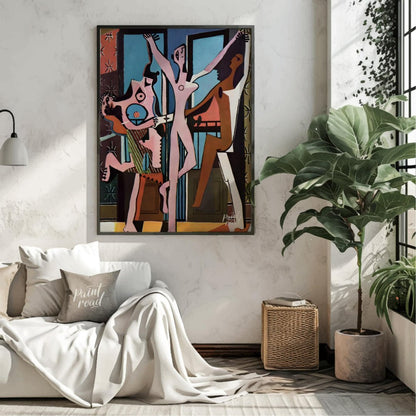 Pablo Picasso’s “The Three Dancers” is a powerful and unsettling work that captures a moment of int… for living room