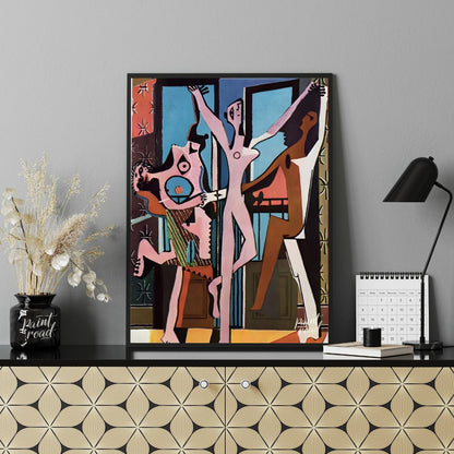 Pablo Picasso’s “The Three Dancers” is a powerful and unsettling work that captures a moment of int… for office