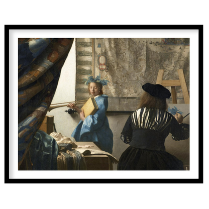 This exquisite piece captures a serene artist's studio scene, echoing the elegance of Renaissance for house