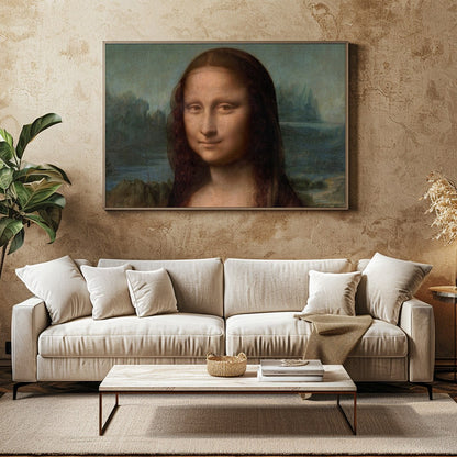 This iconic portrait captures the essence of mystery and grace with its seamless blend of soft hues for Family Room