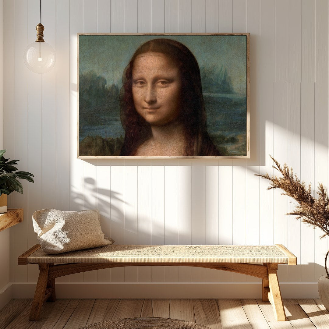 This iconic portrait captures the essence of mystery and grace with its seamless blend of soft hues for Hallway