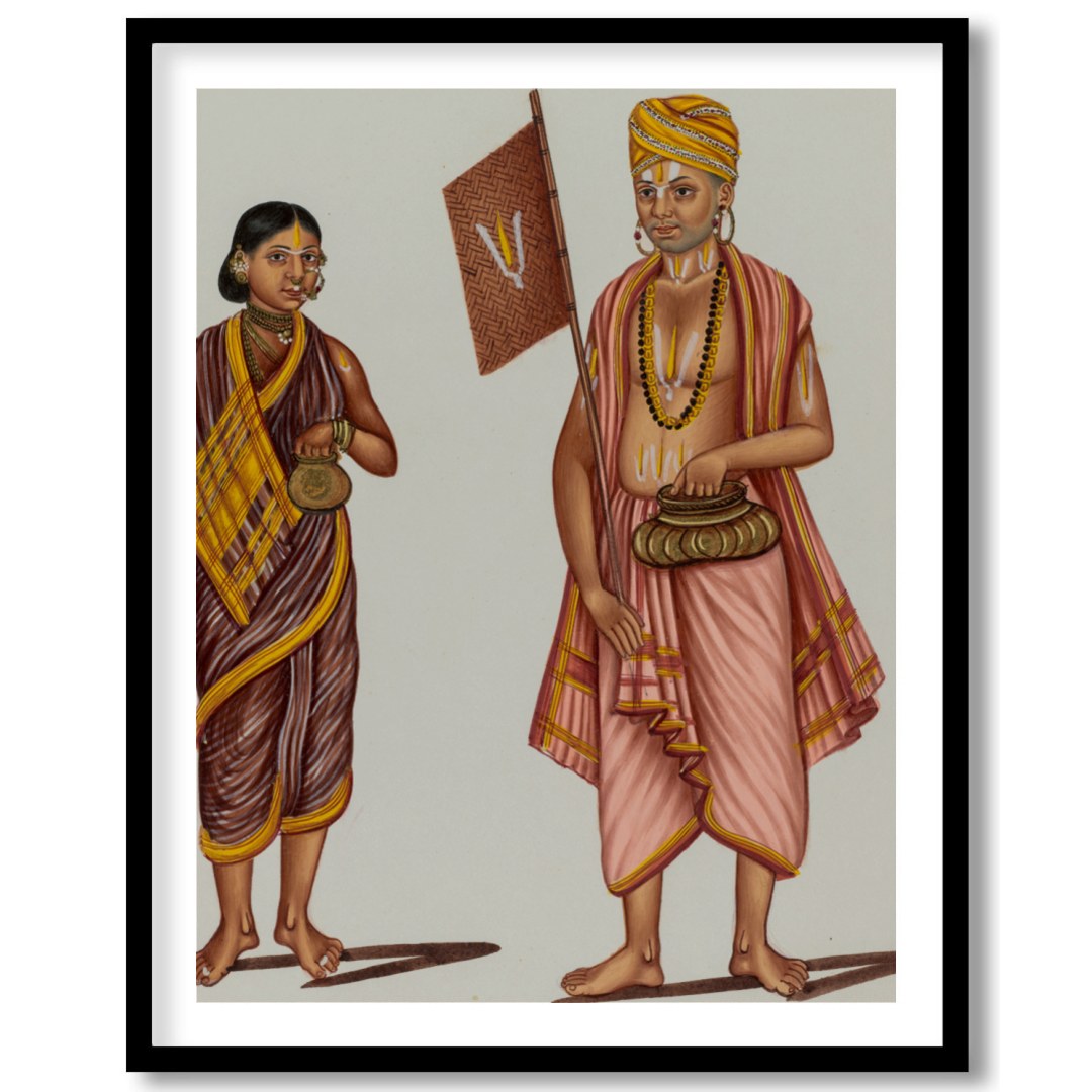 This exquisite artwork captures the essence of traditional attire with vibrant colors and intricate for area