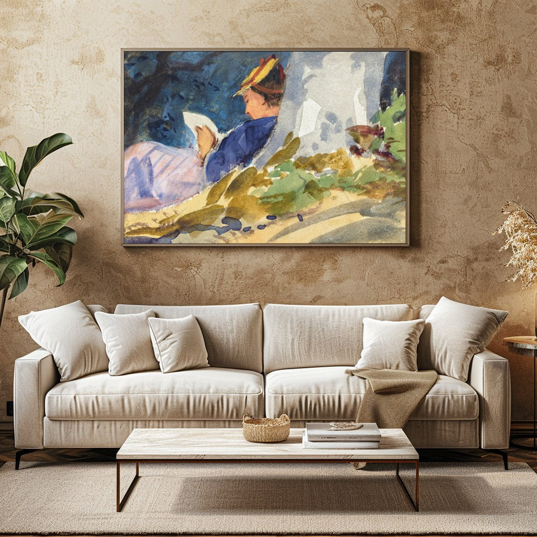 Immerse yourself in the peaceful ambiance of this exquisite artwork that captures the serenity of a for Family Room