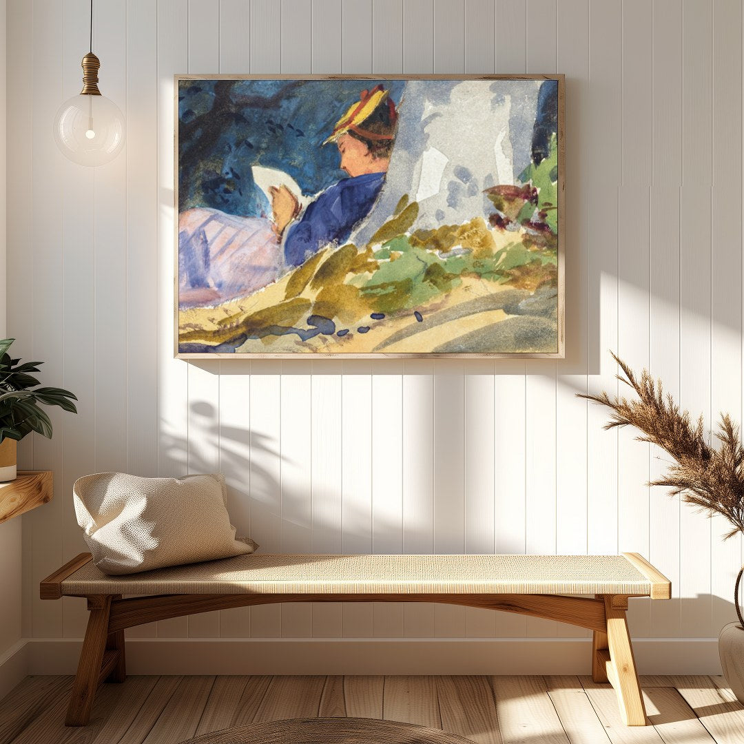 Immerse yourself in the peaceful ambiance of this exquisite artwork that captures the serenity of a for Hallway