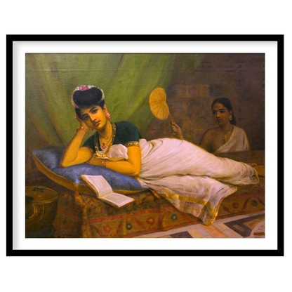 Immerse yourself in the elegant serenity of this classic painting, capturing a moment of leisure for sanctuary