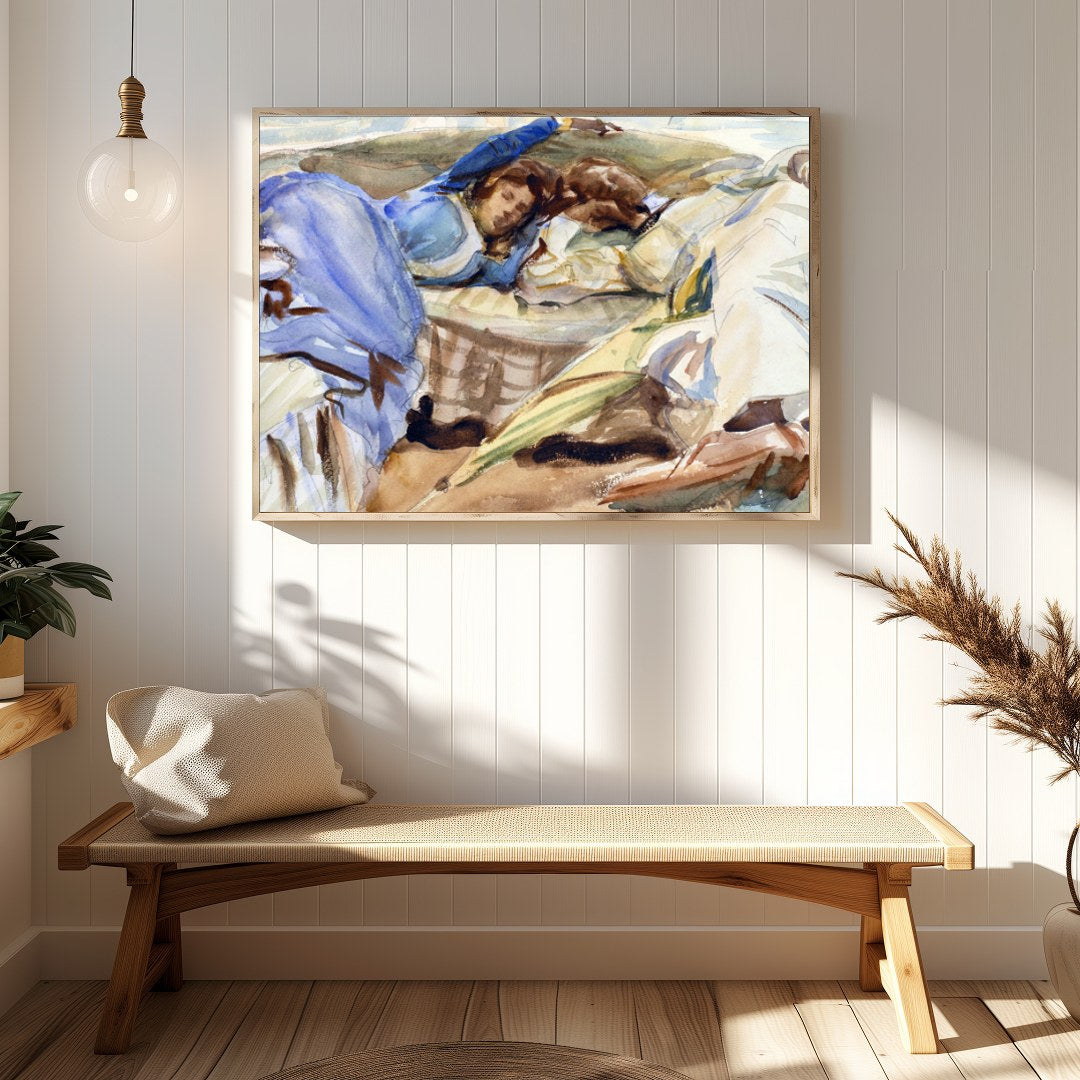 Immerse yourself in a serene nautical scene with this exquisite watercolor print. The gentle hues for Hallway