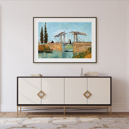 Immerse yourself in the serene beauty of this masterfully painted landscape depicting a rustic for Foyer