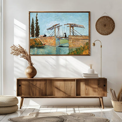 Immerse yourself in the serene beauty of this masterfully painted landscape depicting a rustic for Sitting Area