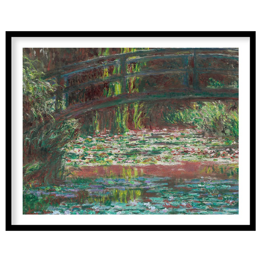 Immerse yourself in serene beauty with this exquisite wall art capturing a lush garden scene. A for loft