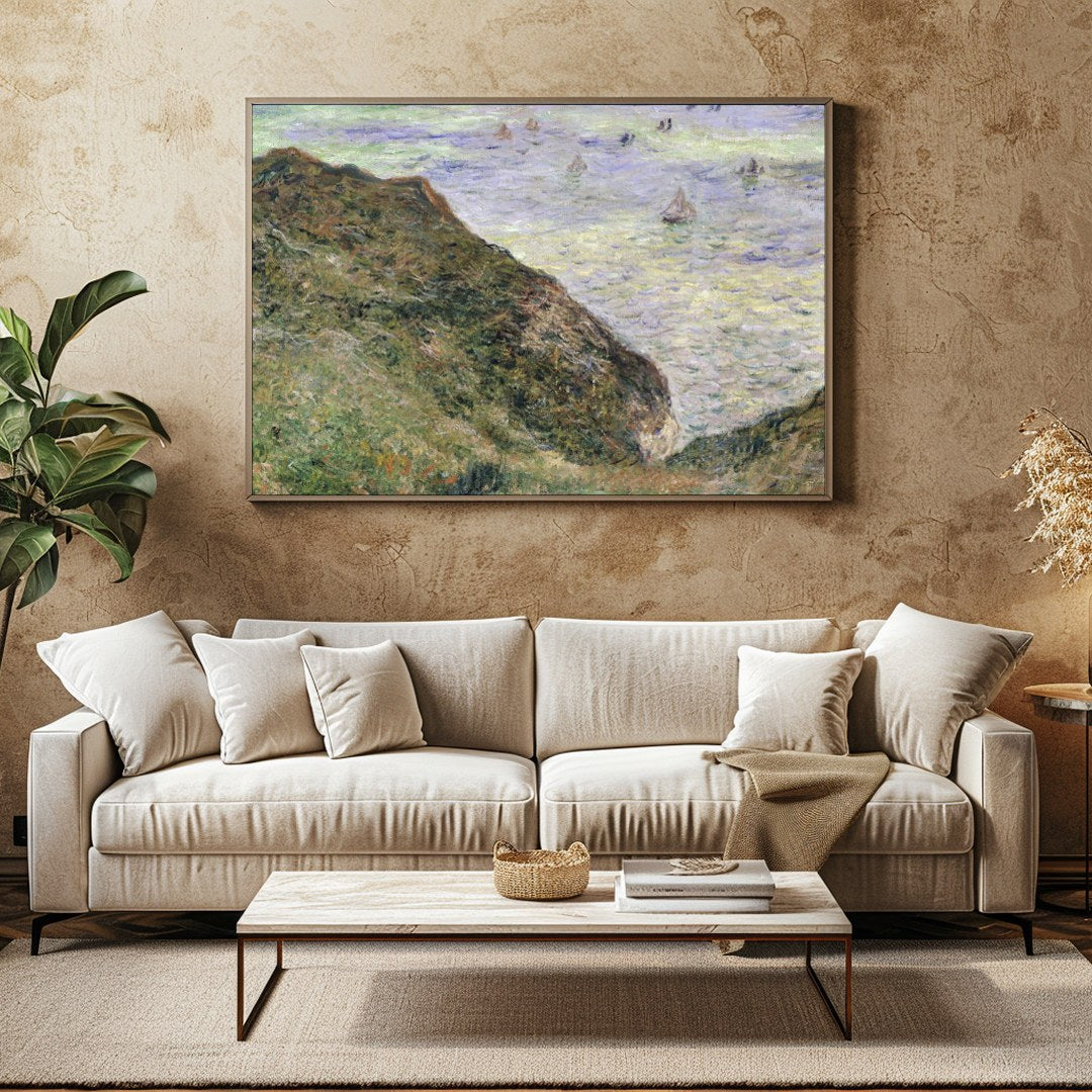 Immerse yourself in the serene beauty of the coastline with this impressionistic masterpiece. Soft for Family Room
