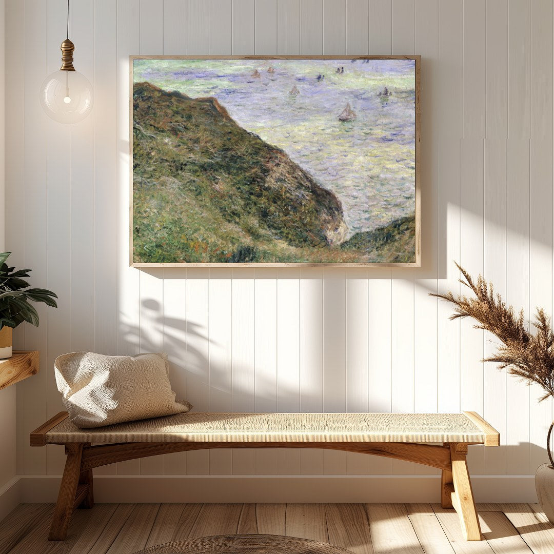 Immerse yourself in the serene beauty of the coastline with this impressionistic masterpiece. Soft for Hallway