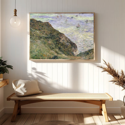 Immerse yourself in the serene beauty of the coastline with this impressionistic masterpiece. Soft for Hallway