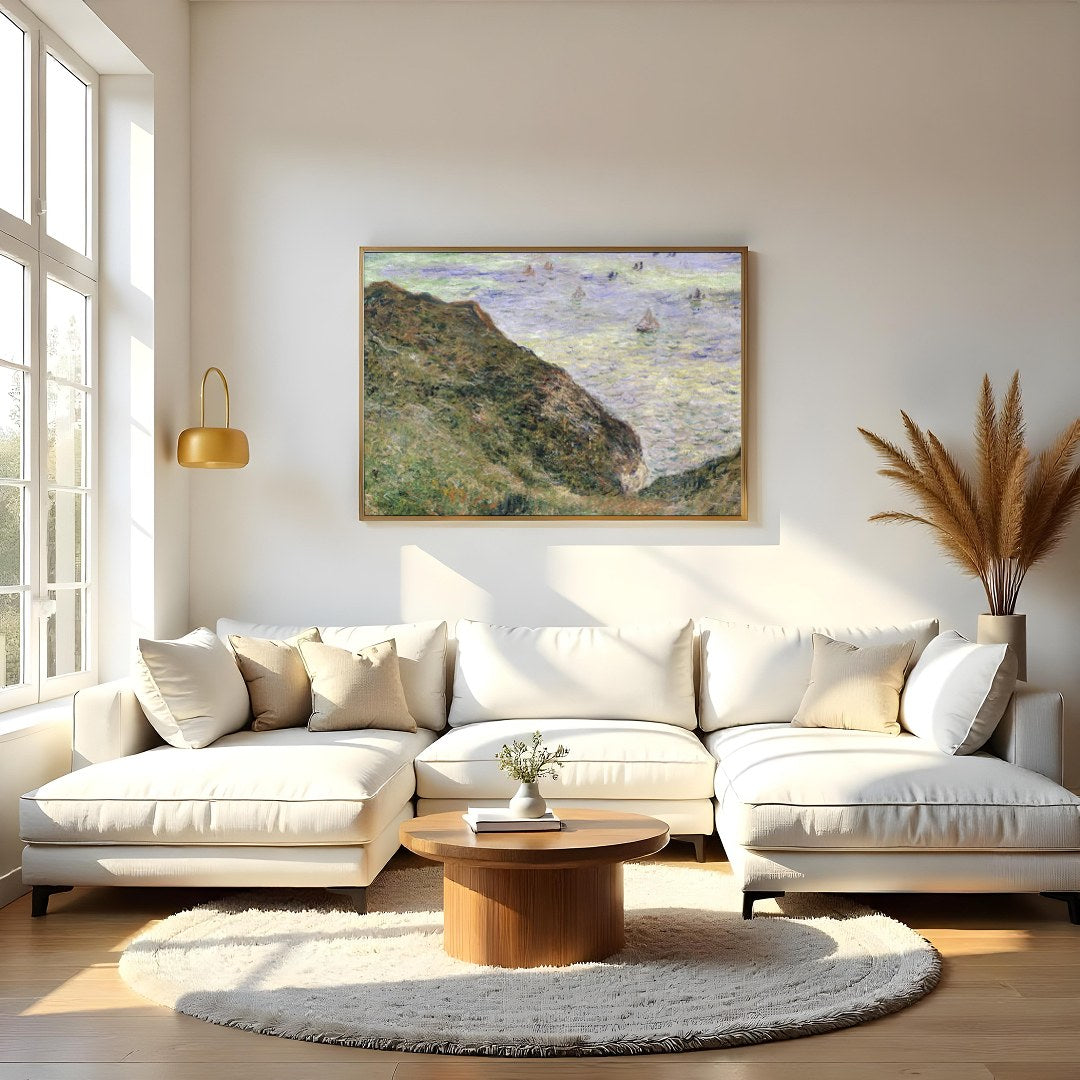 Immerse yourself in the serene beauty of the coastline with this impressionistic masterpiece. Soft for Living Room