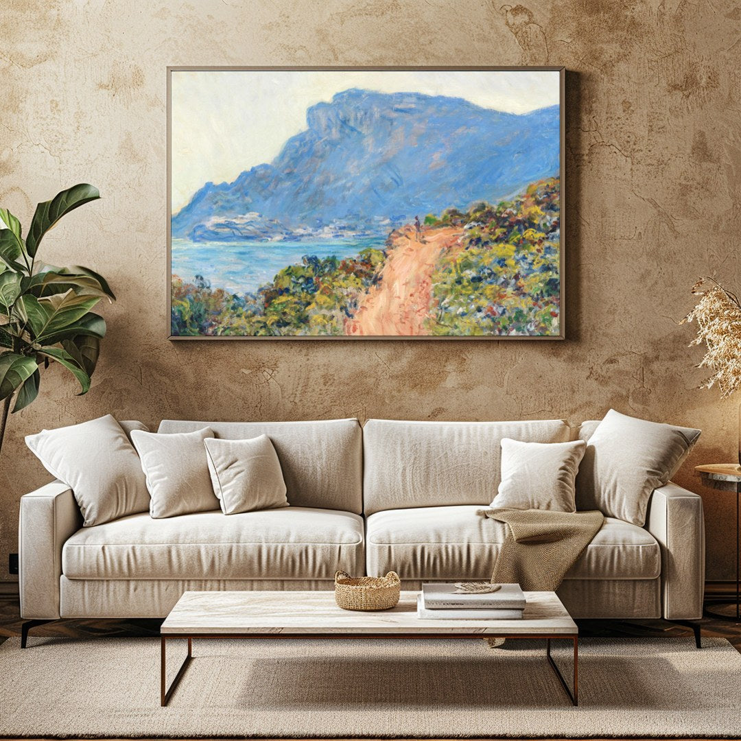 Immerse yourself in the serene beauty of this masterful coastal landscape. The painting captures a for Family Room