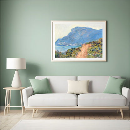 Immerse yourself in the serene beauty of this masterful coastal landscape. The painting captures a for Hall