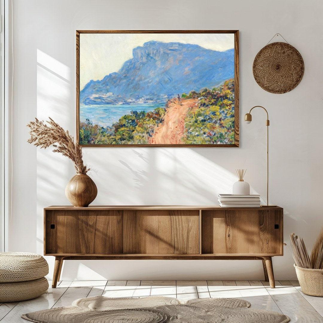 Immerse yourself in the serene beauty of this masterful coastal landscape. The painting captures a for Sitting Area