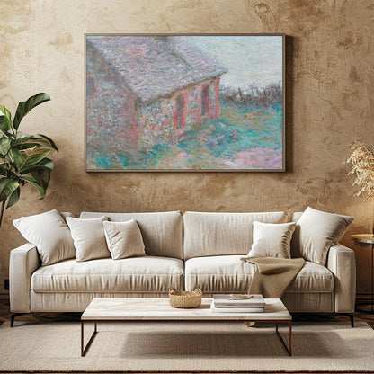 Immerse yourself in the serene beauty of a remote seaside cottage perched on a cliff's edge. This for Family Room