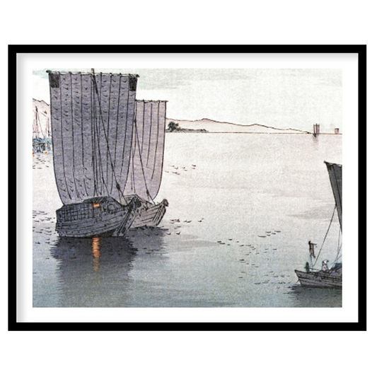 Experience the calm and majesty of a serene coastal voyage with this exquisite wall art piece. The for living-space